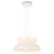 Telbix Skapa Cord Pendant Light - A+B Kit - Opal White Glass - 430mm - White