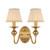Telbix Siedel Indoor Wall Light with Shade - 2 Arm - Copper