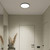 Telbix Sky Oyster LED Ceiling Light - 25 x 400mm - Black