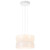 Telbix Skapa Cord Pendant Light - A+A Kit - Opal White Glass - 305mm - White