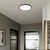 Telbix Sky Oyster LED Ceiling Light - 25 x 600mm - Black
