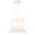 Telbix Skapa Cord Pendant Light - C+B Kit - Opal White Glass - 430mm - White