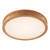 Telbix Thalia Oyster LED Ceiling Light - 60 x 500mm - Wood