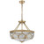 Telbix Valmont Chain Pendant Light - Frost Glass - 500mm - Brass