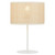 Telbix Velice Metal Base Table Lamp - Cream Shade - White