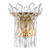 Telbix Virell Chandelier Wall Light - Crystal Glass - Gold