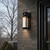 Telbix Vexor Outdoor LED Wall Light - Medium - Water Glass - Black