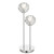 Telbix Zaha Table Lamp - 2 Light - Crystal Sphere Glass - Chrome