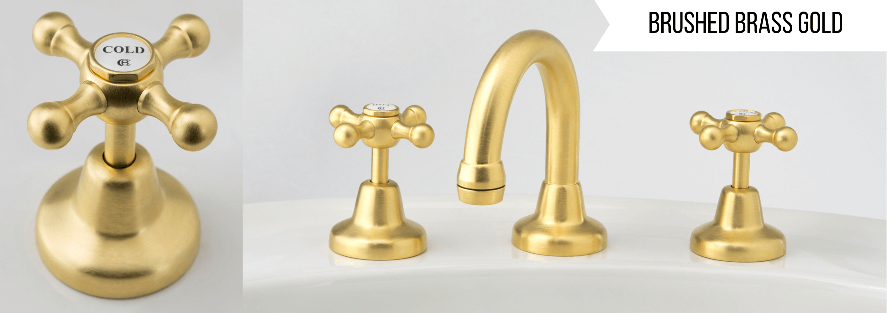 Brushed Brass Gold Finish Example