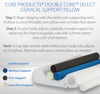 Core Double Core Select Foam Cervical Pillow, cervical sleeping pillow, foam pillow, back sleeping pillow,  cervical support pillow