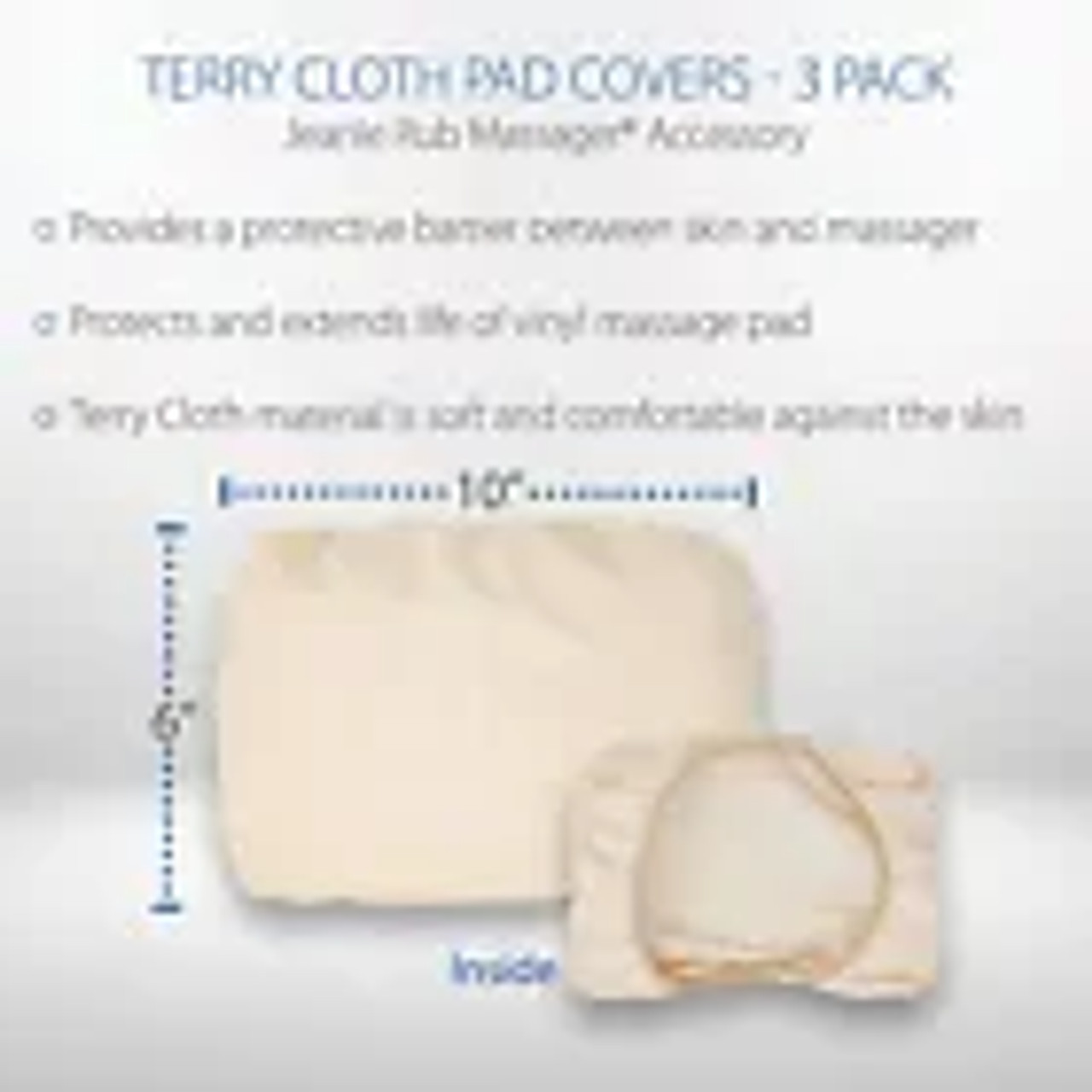 Jeanie Rub Terry Cloth Covers - 3 Pack