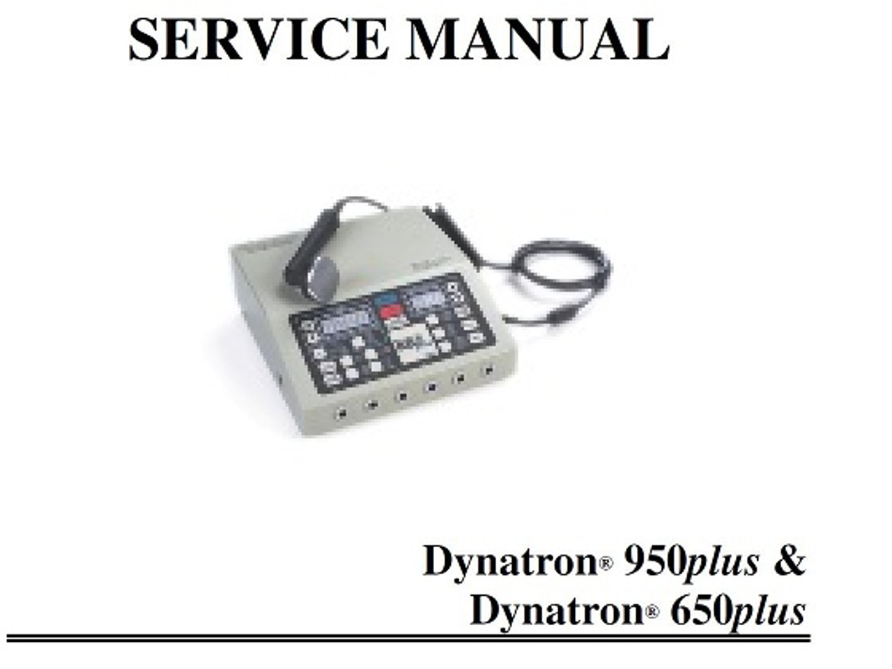 Dynatron 950 Plus Service Manual with Schematics - PDF Download