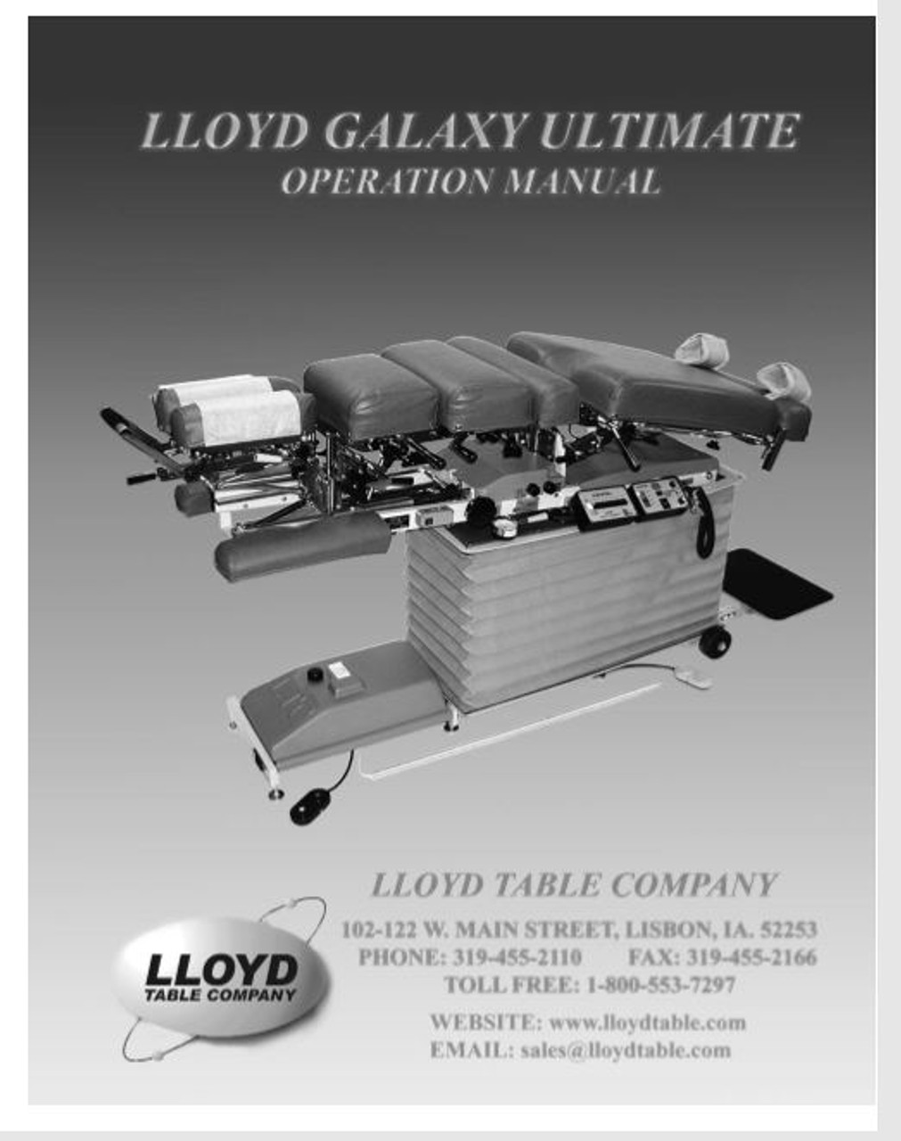 Lloyd Galaxy Ultimate Operation Manual - PDF Download 