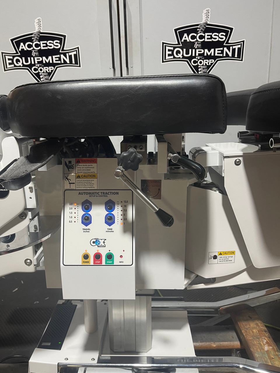Cox 8 Used Elevation Flexion Table includes Auto Long Axis Traction and Chest Drop