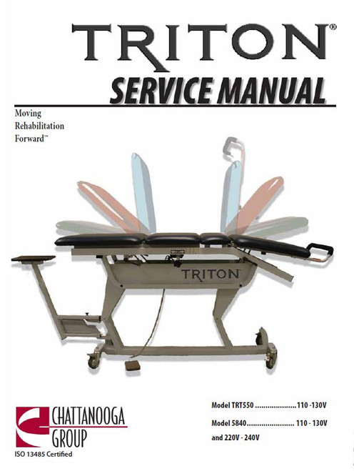 Chattanooga Triton DTS 550 Service Manual - PDF Download 