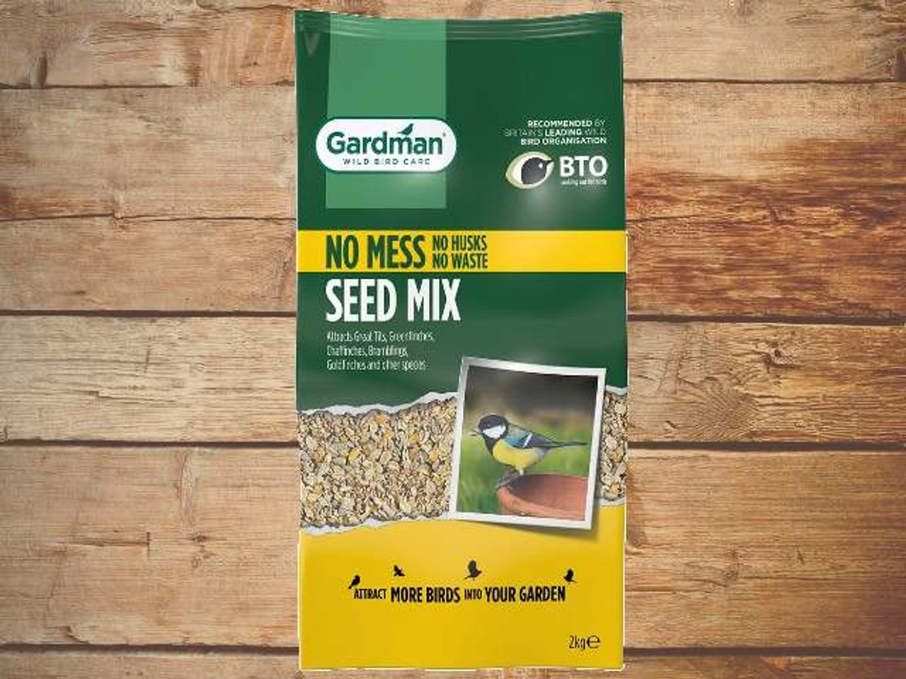 gardman wild bird no mess seed mix 20kg