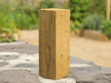 chunky timber corner posts for raised beds