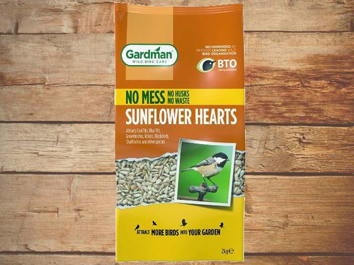 Gardman No Mess Sunflower Hearts for wild birds