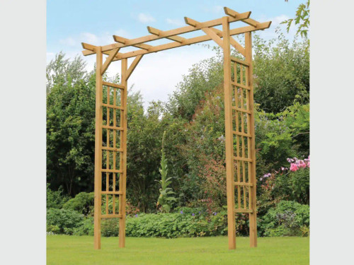 Twilight pressure treated decorative garden archway