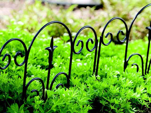 decorative arched steel lawn edging kit