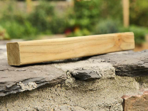 square internal timber corner post for raised beds