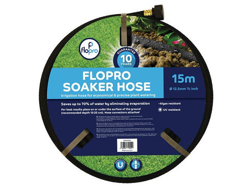 The flopro soaker hose for waste free garden irrigation