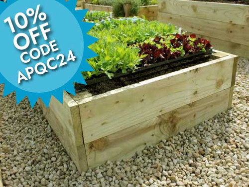 Premier 14 inch timber raised fruit and vegetable planter