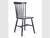 carbon grey spindle back timber kitchen chair