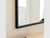 Steel frame avening wall mirror corner detail