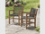 Teak and polyrope outdoor armchairs