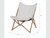 Folding canvas chair in Ivory