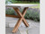 Burford polystone table in natural colour