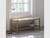 garden trading timber and rattan longworth hallway bench