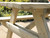 close-up detail of Laura picnic table