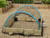timber vegetanble planters with crop protection hoops