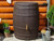 Traditional rain water barrel with brass tap