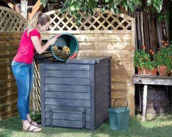 Thermo wood wood effect compost bin