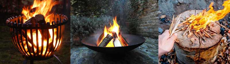 Patio or garden firebowls and braziers