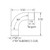 Illustration - QF® Elbow Long Radius with 3" - 7" diameters