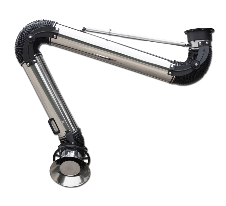 8" Hanging Stainless Steel Extraction Arm