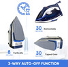 Aemego Steam Iron for Clothes Lightweight Portable Iron with Non Stick Ceramic Soleplate Anti Drip Vertical Irons for Ironing Clothes Self-Clean Auto-Off Function Small Size for Home Travel