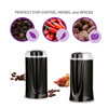 Salton Coffee Grinder, Electric Blade Grinder for Ground Coffee, Spices, Herbs, Nuts with Stainless Steel Blade, 60 g capacity, 8 Cups, Black (CG1990BK)