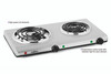 Salton Portable Double Cooktop  - Stainless Steel