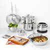 Wolfgang Puck 25th Anniversary 25-piece Stainless Steel Cookware Set Refurbished