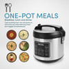 Aroma® 20-Cup Digital Rice & Grain Cooker, Multi-Cooker, 8X Bonded Granite Coating, Silver