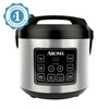 Aroma® 20-Cup Digital Rice & Grain Cooker, Multi-Cooker, 8X Bonded Granite Coating, Silver