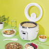 Aroma 20-Cup Electric Rice Cooker, White Digital Cooker