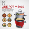 Aroma 14-Cup (Cooked) Pot Style Rice Cooker and Food Steamer 