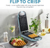 AROMA® Swap & Flip Waffle Maker with Removable Plates: 3-in-1 Panini Press, Mini Donut Maker, and Waffle Iron