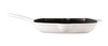 Inspired Home 10" Square Enameled Cast Iron Grill Pan - Pure White